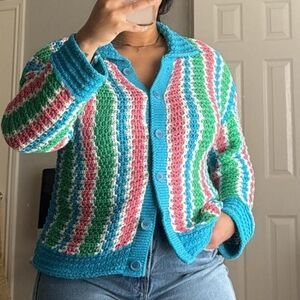 Zara Multicolor Striped Cardigan